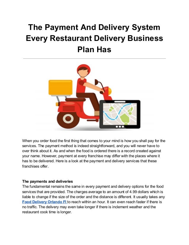 organic food delivery business plan proposal for food delivery service